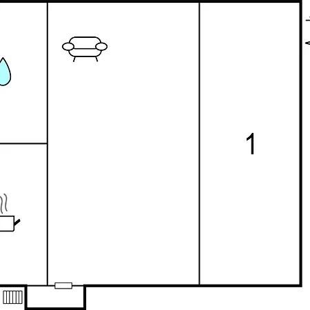 Beautiful Apartment In Retowo 4 With Kitchen Apartment *