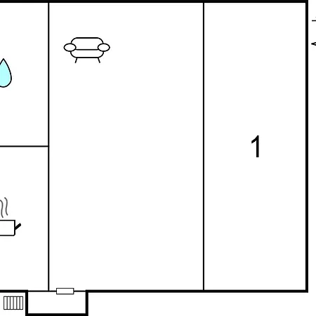 1 Bedroom Awesome Apartment In Retowo 4 Daire *